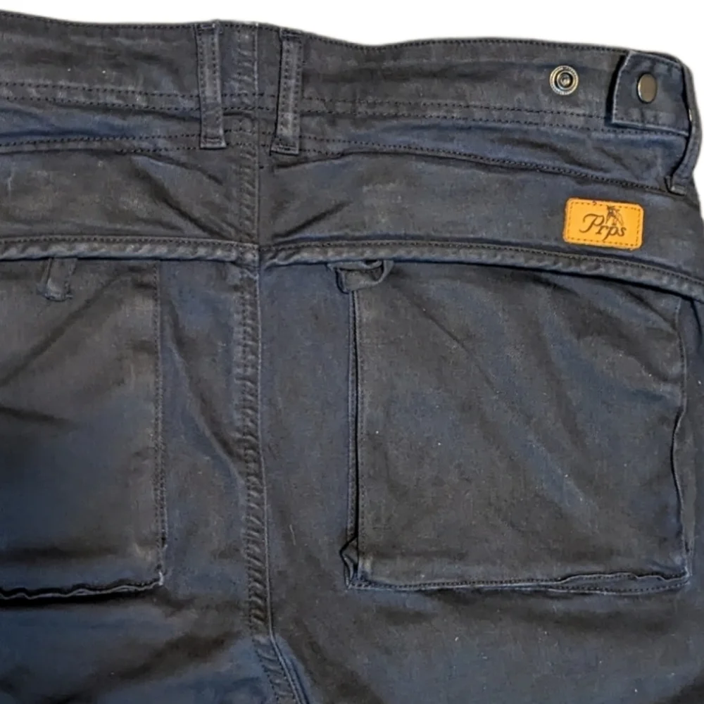 NWOT...PRPS Navy Side Zipper Skinny Pants...Size 33 - Picture 8 of 9